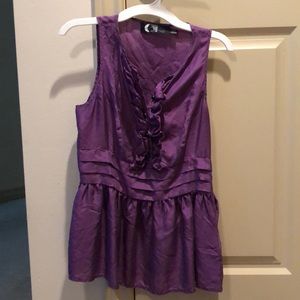 Purple sleeveless top. Size Small.